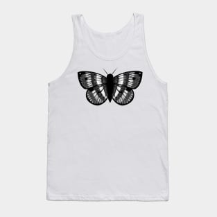 Cool Black And White Butterfly Tank Top